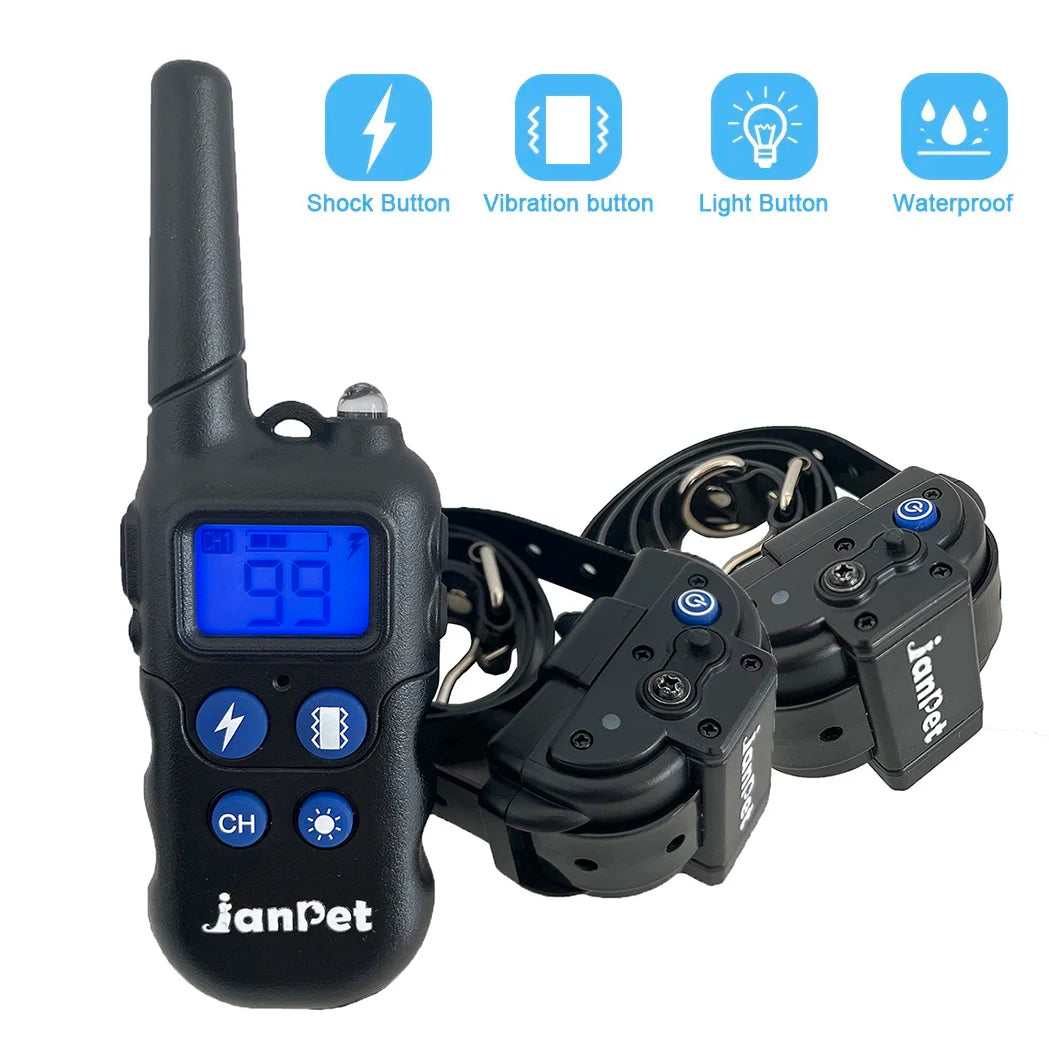2000m Remote Training Collar with Walkie-Talkie Function