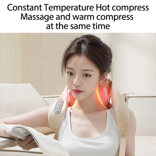 Multifunctional Cervical & Trapezius Muscle Massager – Neck, Shoulder & Hot Compress Therapy