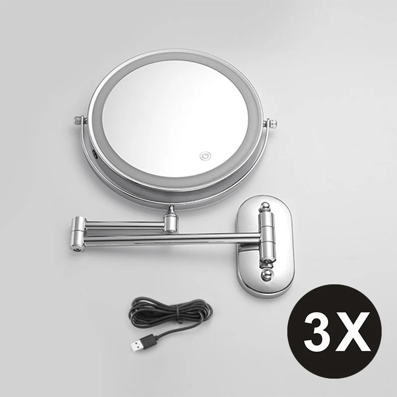 8 Inch Double-Sided LED Makeup Mirror