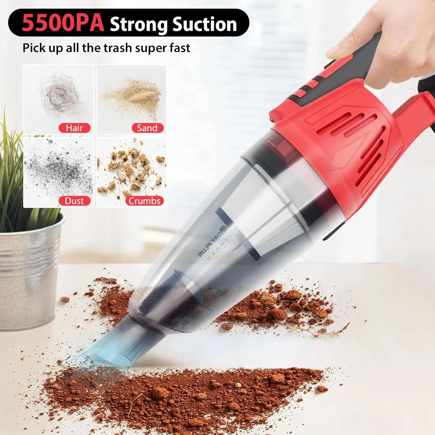 21V Ultra Lightweight Stick Vacuum, 4-in-1 Cordless Vacuum Cleaner, 20 Min Runtime, 600ML Dustbin, Perfect for Quick Cleanups on Hard Floors,Cars & Pet Hair by Haraps.com