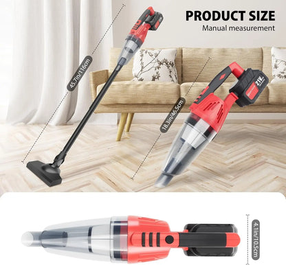 21V Ultra Lightweight Stick Vacuum, 4-in-1 Cordless Vacuum Cleaner, 20 Min Runtime, 600ML Dustbin, Perfect for Quick Cleanups on Hard Floors,Cars & Pet Hair by Haraps.com
