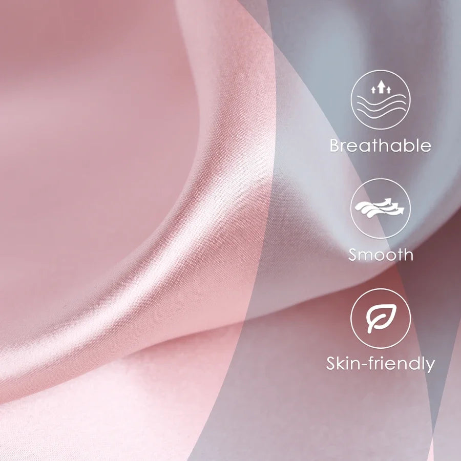 Pure Mulberry Satin Silk Pillowcase