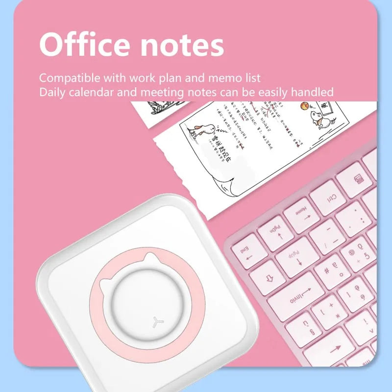 Pocket Thermal Printer – Bluetooth 200dpi with PU Travel Case