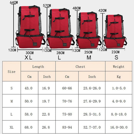 Travel Pet Carrier Backpack for Medium & Large Dogs