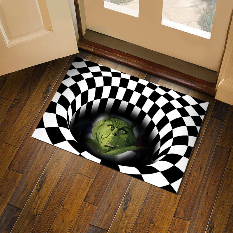 3D Plaid Seasonal Christmas/Halloween Door Mat