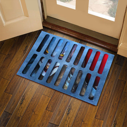 3D Plaid Seasonal Christmas/Halloween Door Mat