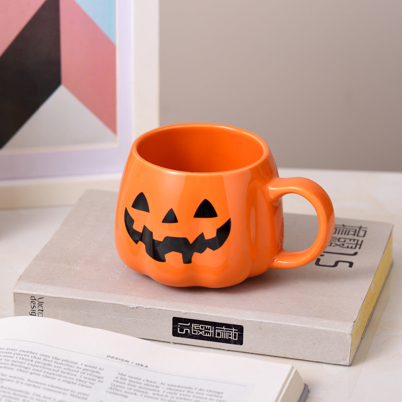 Creative Halloween Pumpkin Ceramic Mug