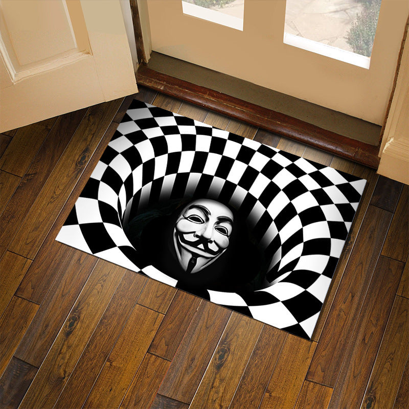 3D Plaid Seasonal Christmas/Halloween Door Mat