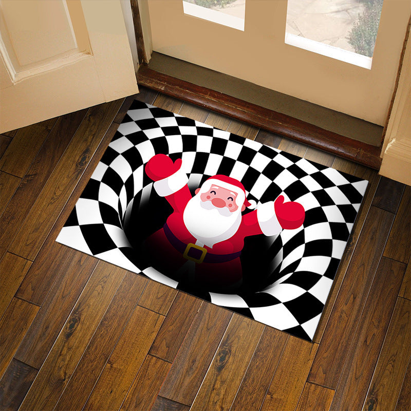 3D Plaid Seasonal Christmas/Halloween Door Mat