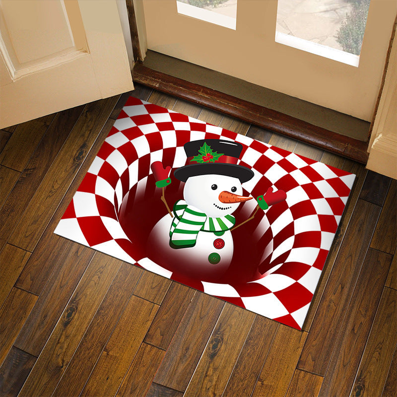 3D Plaid Seasonal Christmas/Halloween Door Mat