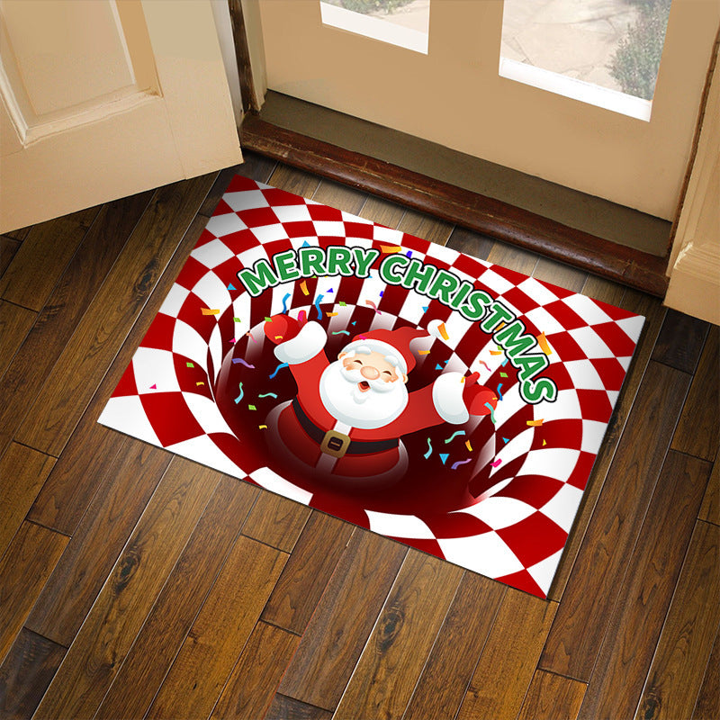 3D Plaid Seasonal Christmas/Halloween Door Mat