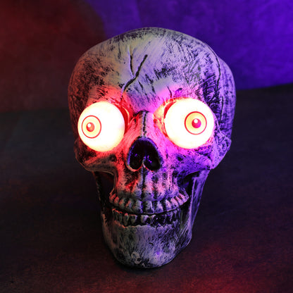 LED Light-emitting Skeleton Skull and Hand Halloween Garden Decoration