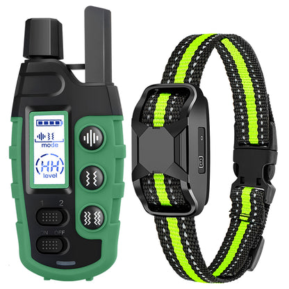 Rechargeable No-Shock and Waterproof Dog Training Collar with Beep and Vibration Modes