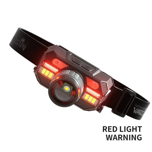High-Performance Rechargeable Headlamp with Red Light Feature