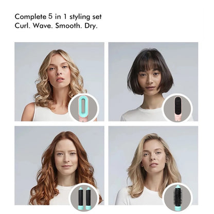 5 In 1 Multi Styler New Design Hair Dryer For Hair 5 in 1 hair styler With Curling Barrel Hot Air Brush Styling Tool MultiStyler by Haraps.com