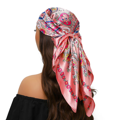 Silk Satin Square Head Scarf