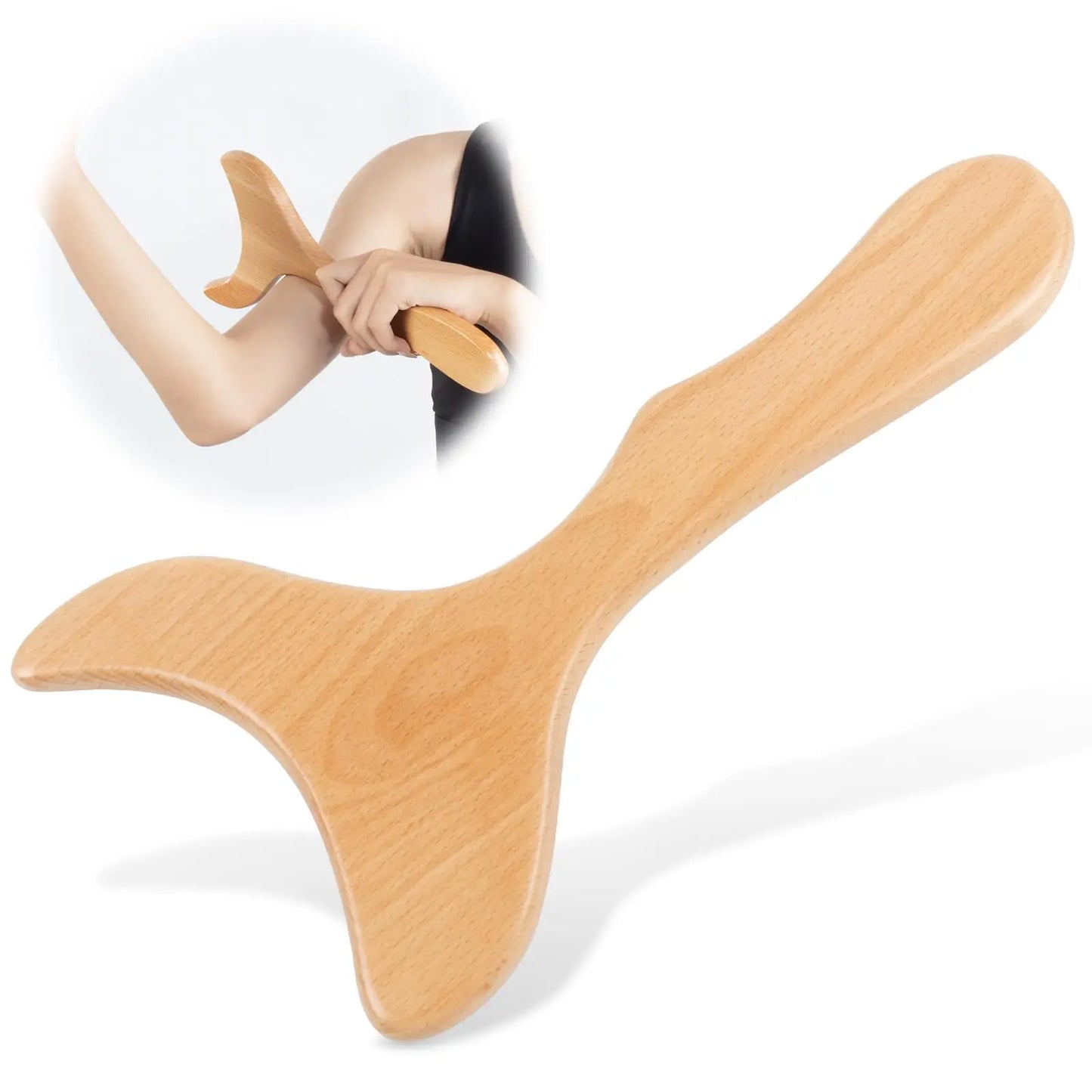 ZenWood Wooden Massage Tool Set For Back Legs And Neck by Haraps.com