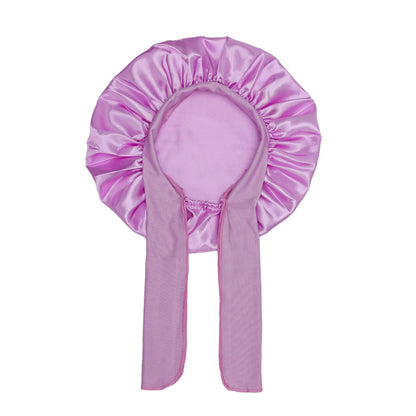 Kids Satin Bonnet With Ribbon by SATA Beauty