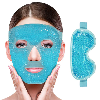 LuxFace Gel Eye Mask Cooling Hot Cold Compress by Haraps.com