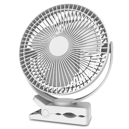 Portable USB Rechargeable Fan 10000mAh Battery With 4 Speeds For Home Office Outdoor Use