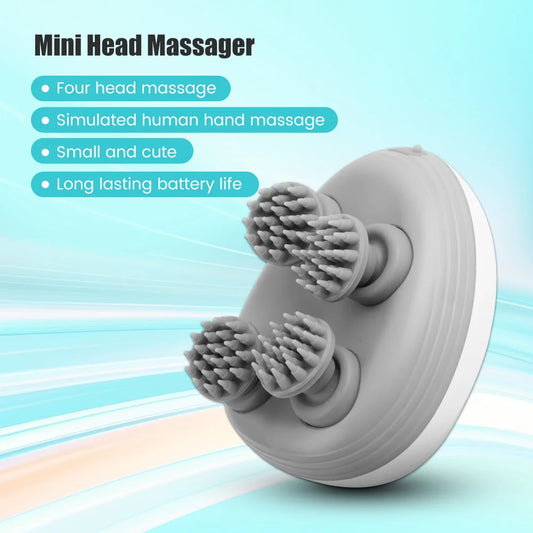 Rechargeable 4-Head Electric Scalp & Body Massager