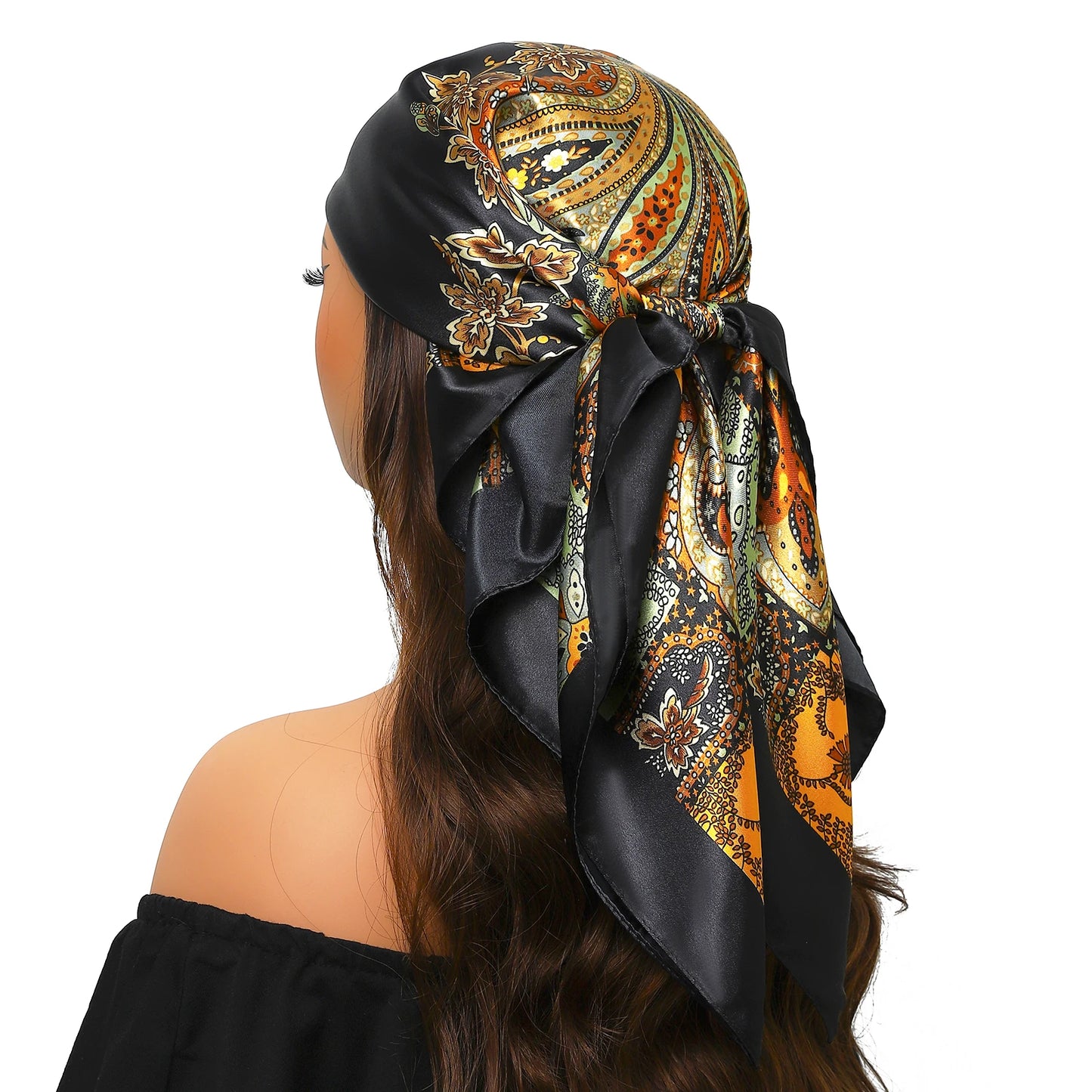 Silk Satin Square Head Scarf
