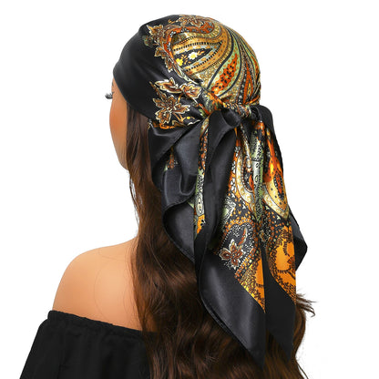 Silk Satin Square Head Scarf