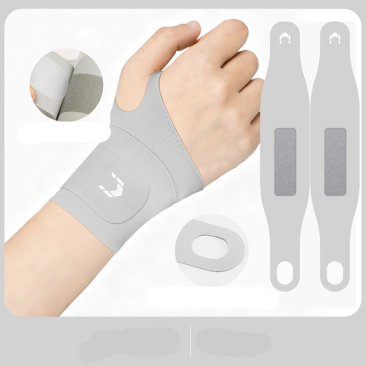 1PC Flexible Splint Wrist Thumb Support Brace for Tendonitis Arthritis Breathable Thumb Protector Guard Fits Right and Left Hand by Haraps.com