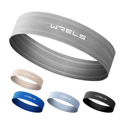 Sports Headband Anti Slip Yoga Hair Band Quick Dry Running Sweatband Workout Headbands for Women Men by Haraps.com