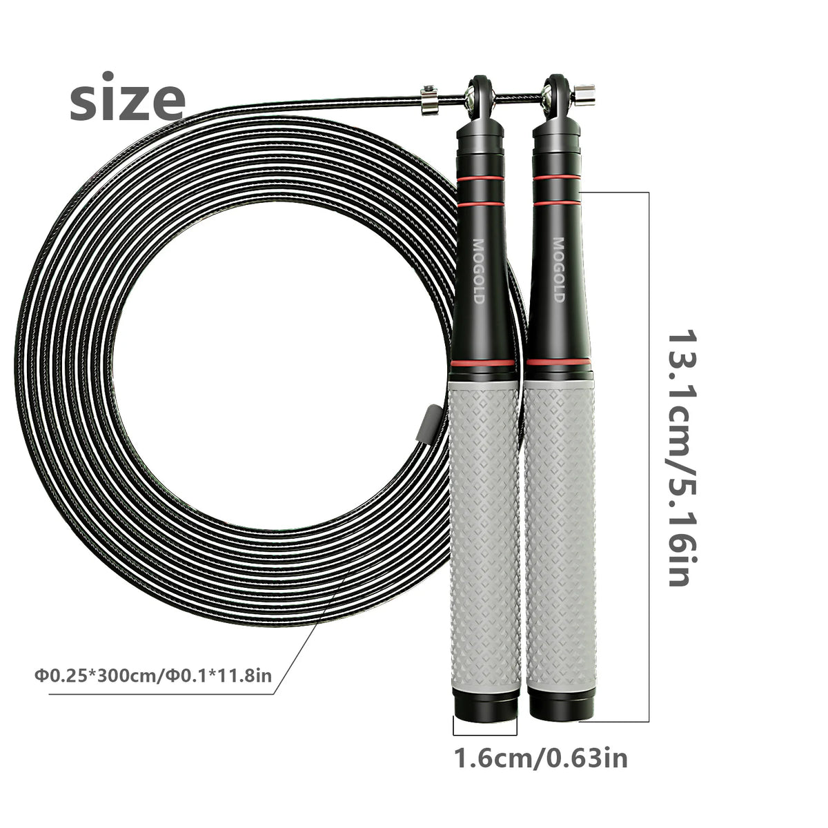 Speed Jump Rope, Heavy-Duty Adjustable Rope, Lightweight Design, Smooth Ball Bearing Rotation, Suitable for CrossFit Training by Haraps.com