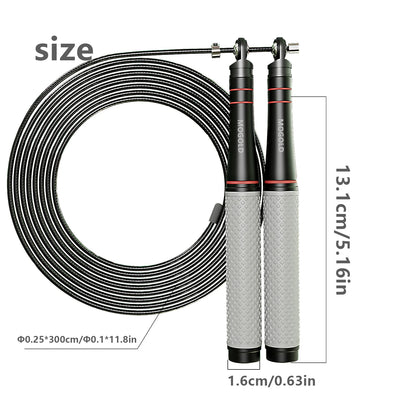 Speed Jump Rope, Heavy-Duty Adjustable Rope, Lightweight Design, Smooth Ball Bearing Rotation, Suitable for CrossFit Training by Haraps.com