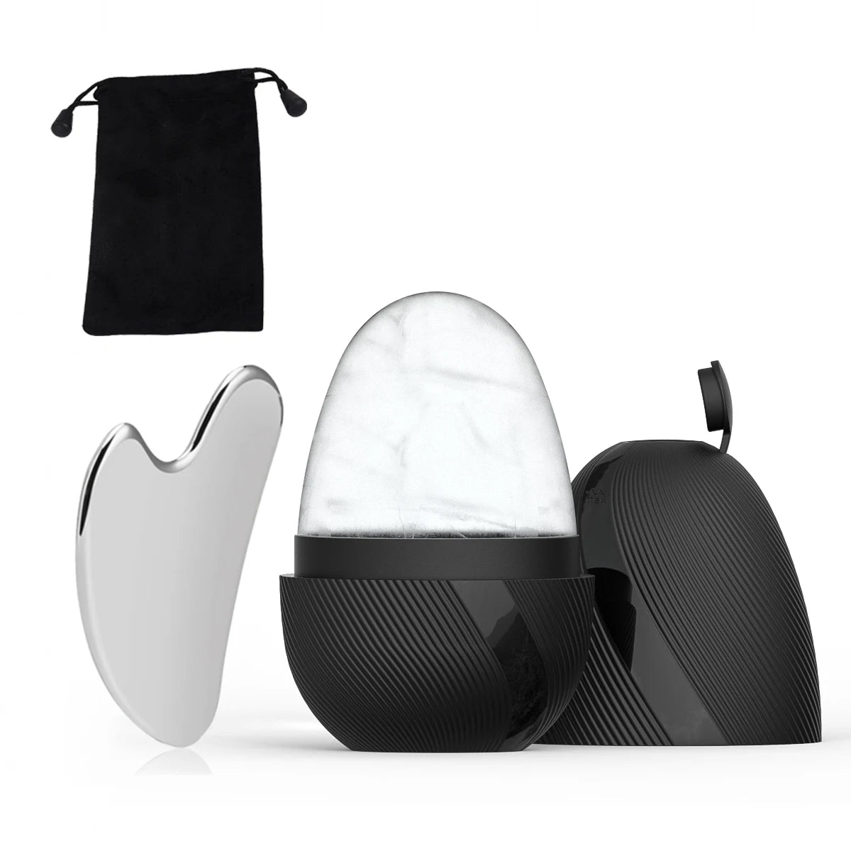 Ice Roller & Gua Sha Tool Set By GlowLift 2-Piece by Haraps.com