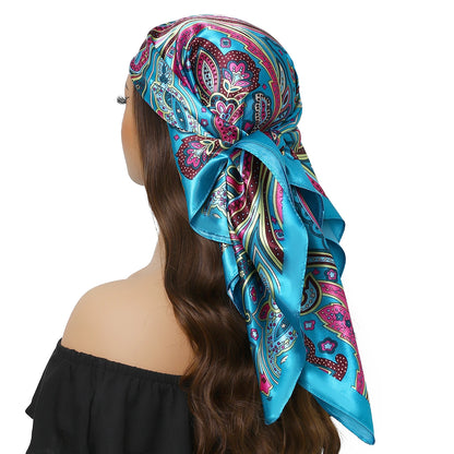 Silk Satin Square Head Scarf