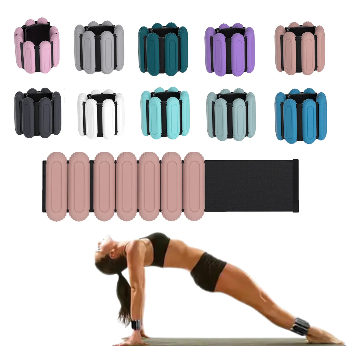 Adjustable Wrist Weight for Men and Women, for Home Gym Exercise, Walking, Running, Travel, Pilates, yoga, Sports, Bar, Strength by Haraps.com