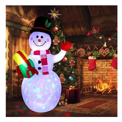 Christmas Inflatable Santa Decoration with LED Lights