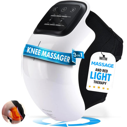 Smart Knee Massager with Red Light Therapy