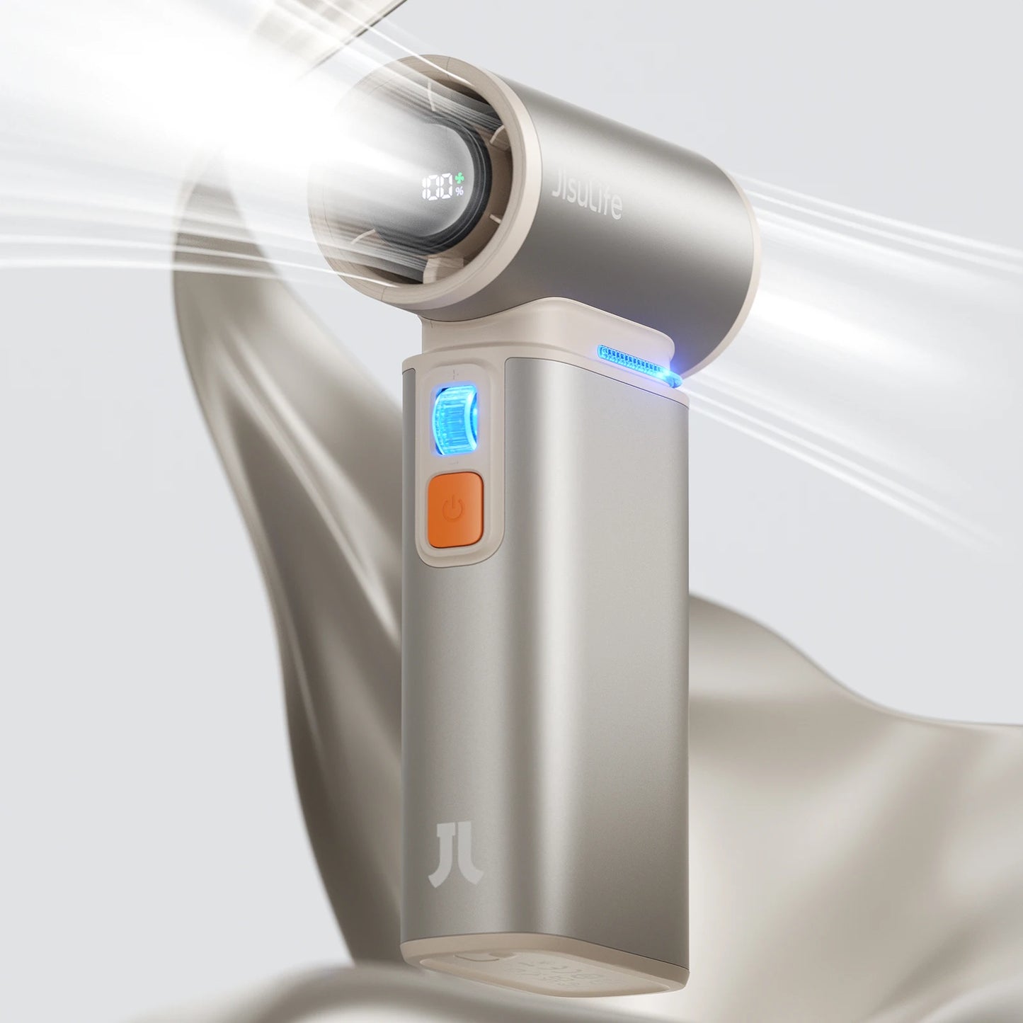 Portable Turbo Handheld Fan With LED Display 100 Speed Settings And 9000 mAh Battery