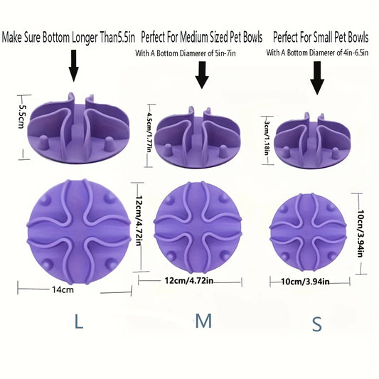 Soft Silicone Slow Feeder Dog Bowl Insert – Puzzle Feeder for Healthy Digestion