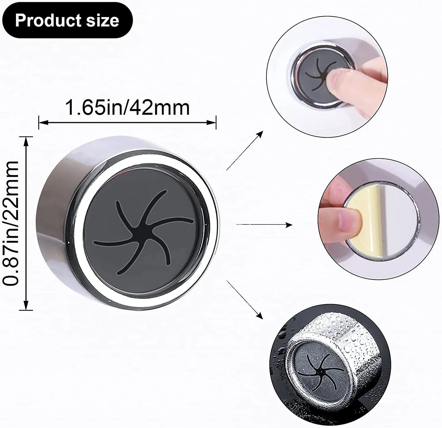 Non-Drill Dishcloth and Glove Storage Clips - 3-Pack