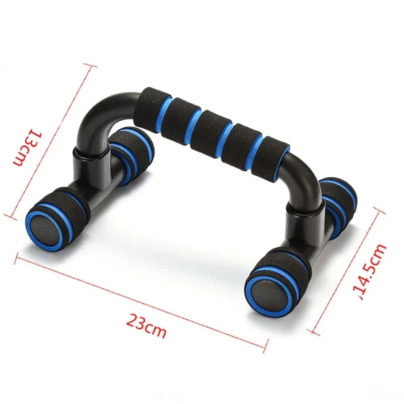 1pair U-shaped Push-up Rack Fitness Equipment Hand Sponge Grip Muscle Training Push Up Bar Chest Home Gym Body Building by Haraps.com