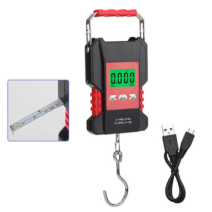 Digital Hanging Hook Scales with Measuring Tape