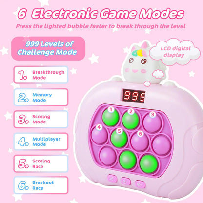 Electronic Pop Push Quick Push Game Console with LED Display