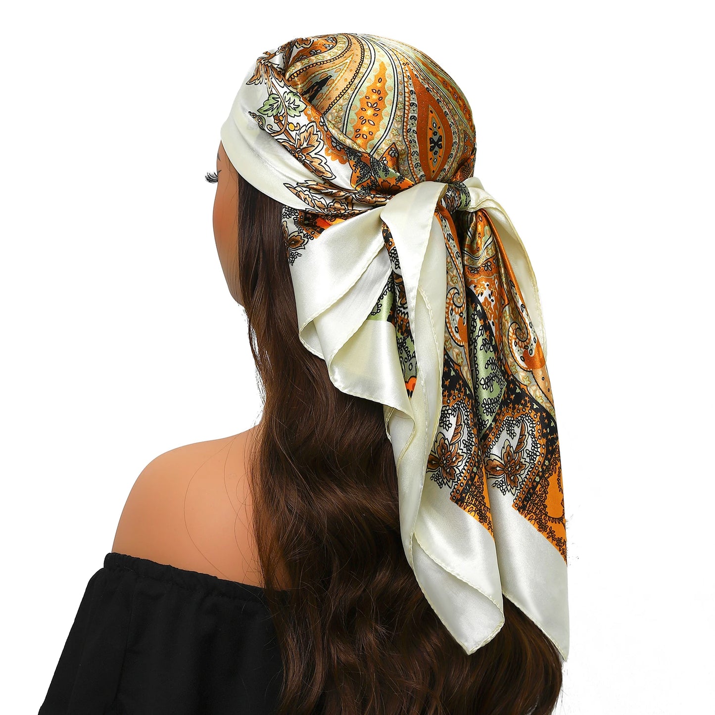 Silk Satin Square Head Scarf