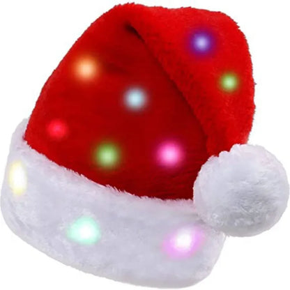 Christmas LED Light Up Santa Hat