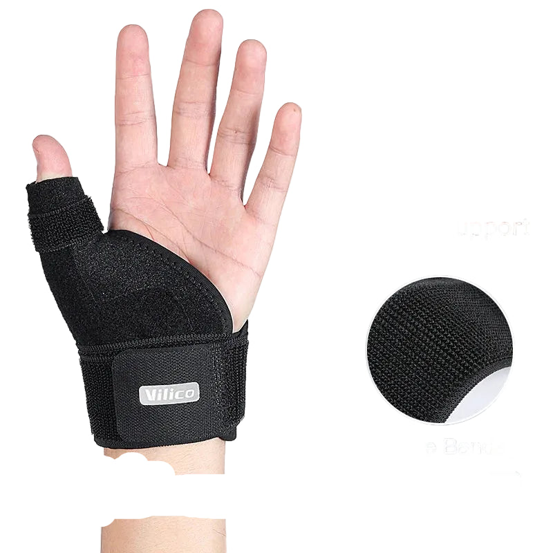 1PC Flexible Splint Wrist Thumb Support Brace for Tendonitis Arthritis Breathable Thumb Protector Guard Fits Right and Left Hand by Haraps.com