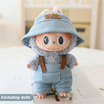 Mini Doll Clothes & Accessories Set – For 17cm Labubu Idol Dolls