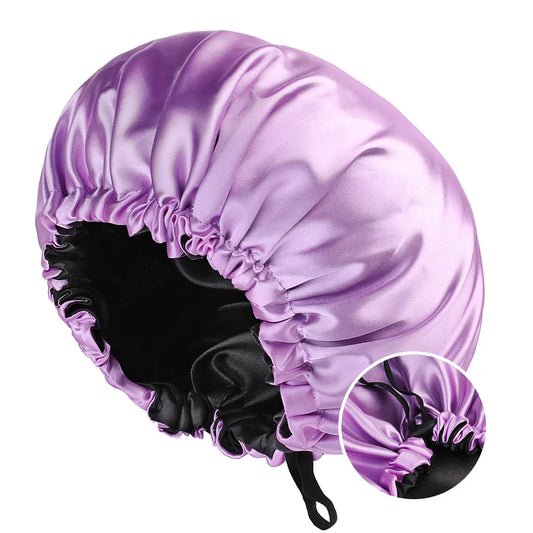 Double-Layer Reversible Satin Bonnet