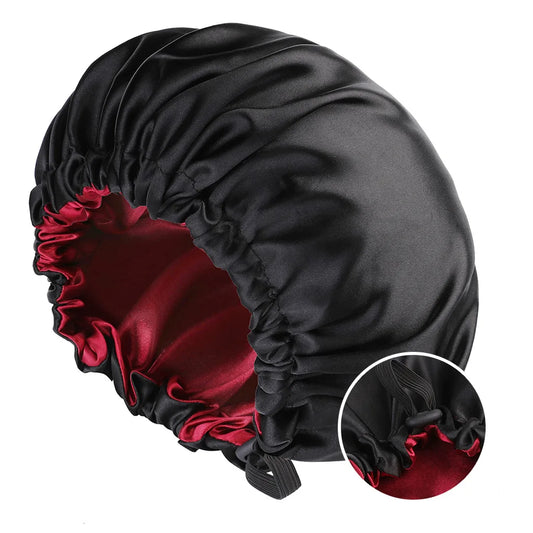 Double-Layer Reversible Satin Bonnet