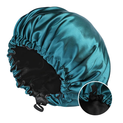 Double-Layer Reversible Satin Bonnet