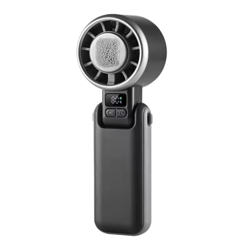 Sterling Ultra Quiet Handheld Fan Rechargeable Charcoal by Haraps.com